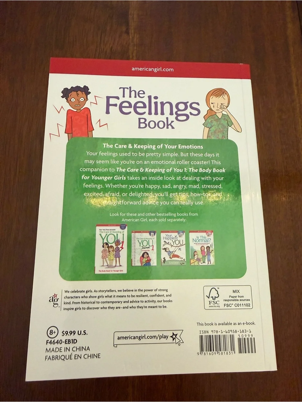 American Girl Puberty & Kids Feelings Book Set - White/Purple Covers